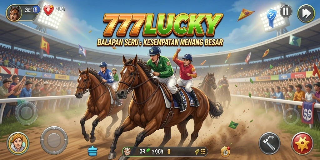 Tampilan gameplay balapan seru di 777LUCKY dengan grafik menawan.