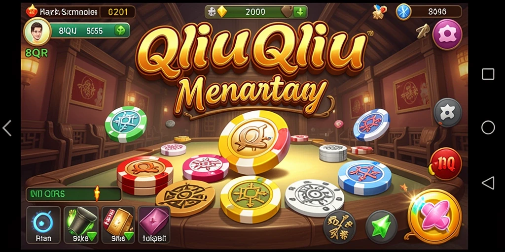 Screenshot gameplay QiuQiu di 8QR yang seru dan menantang.