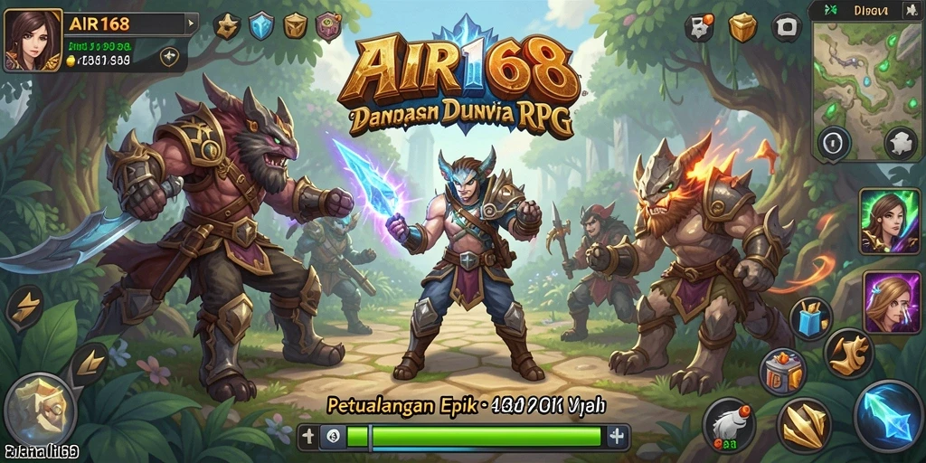 Tampilan gameplay menegangkan di AIR168 dengan pertarungan taktis.