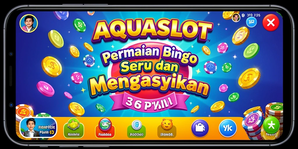 Tampilan gameplay AQUASLOT yang seru dan interaktif.