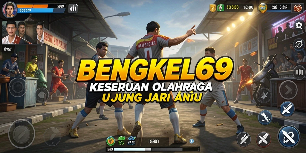 Tampilan menarik dari gameplay BENGKEL69 dalam aksi olahraga.
