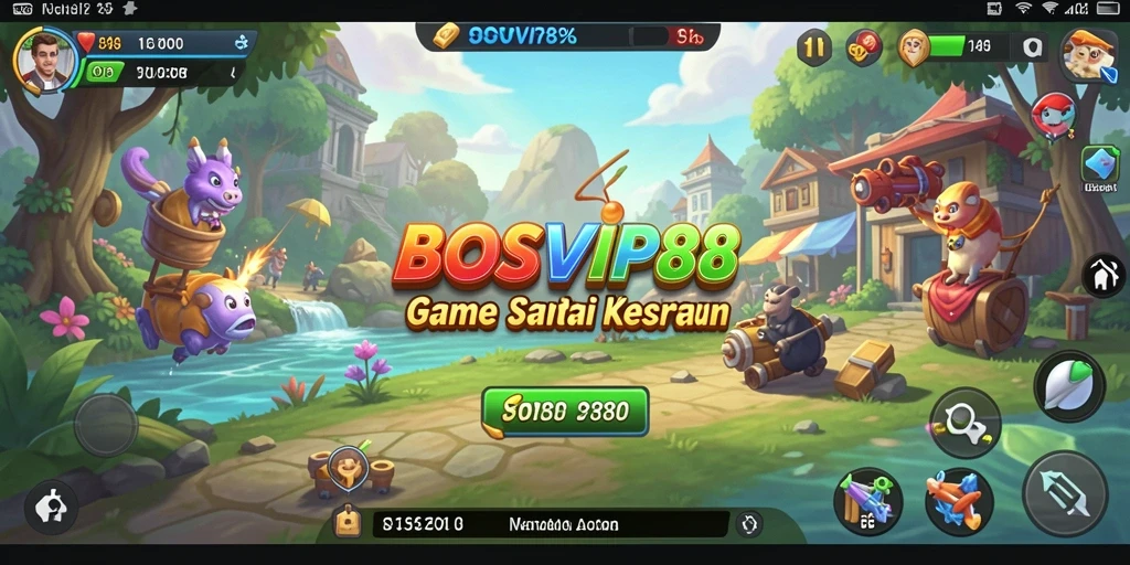 Tampilan gameplay BOSVIP88 yang mengasyikkan dan interaktif.