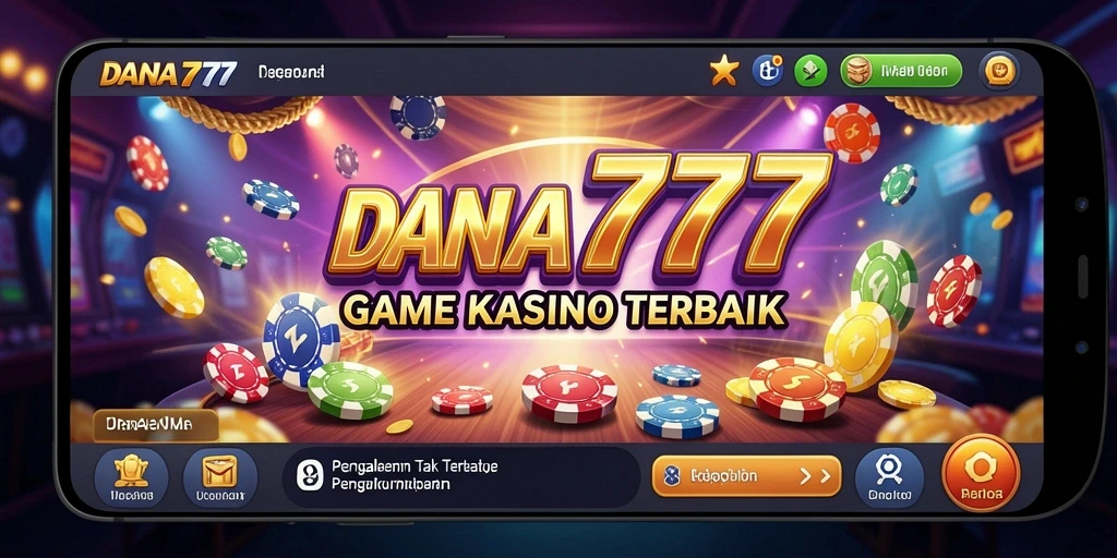 Screenshot utama DANA777 menampilkan gameplay Kasino yang seru dan menegangkan.