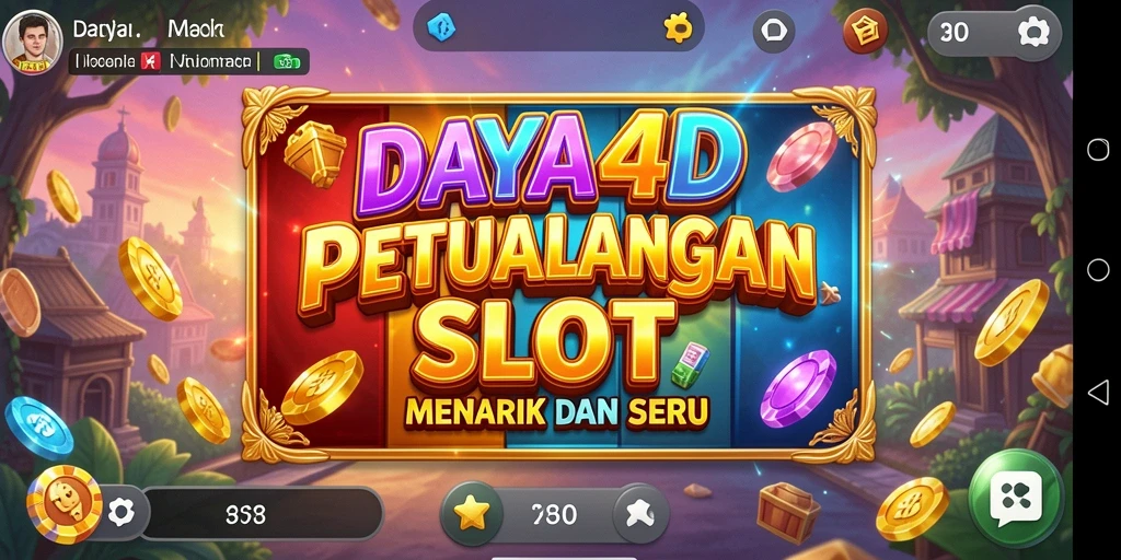 Tampilan gameplay menarik dari DAYA4D yang penuh warna.