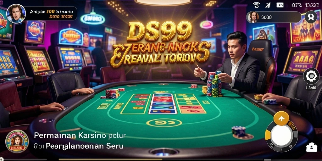 Tangkapan layar gameplay DS99 yang menarik dengan tema Kasino.