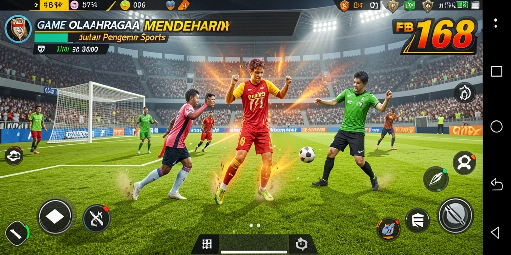 Screenshot utama FB168 menampilkan pemain dalam aksi yang mendebarkan.