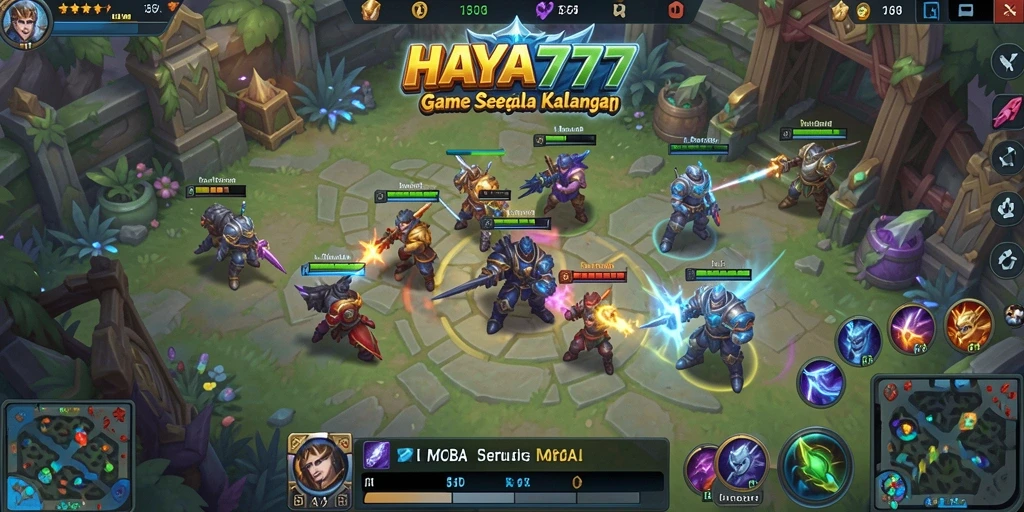 Gameplay seru di HAYA777 dengan aksi MOBA yang mendebarkan.
