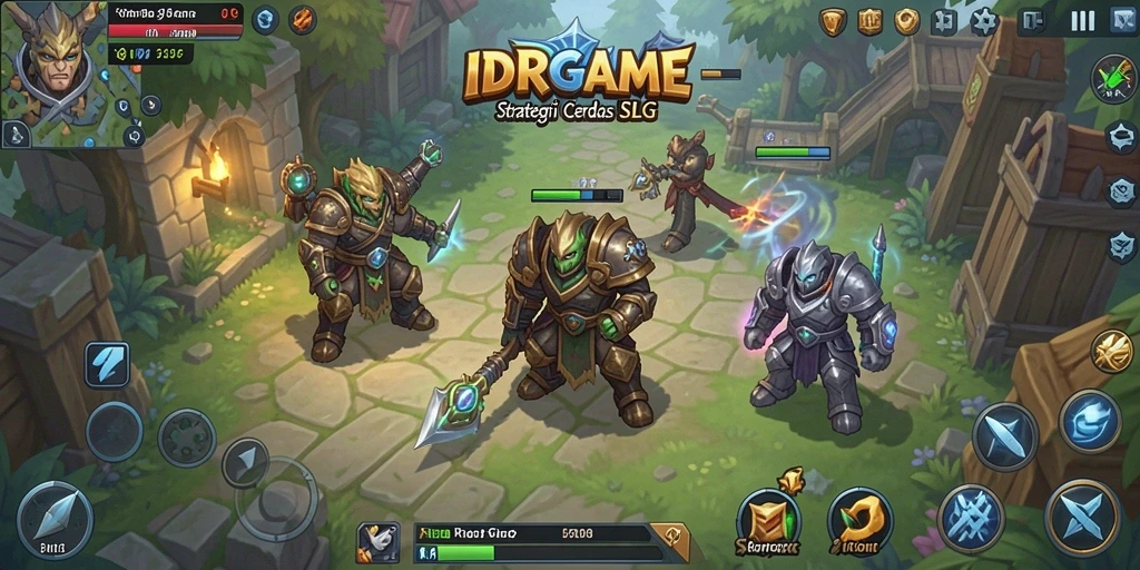 Tampilan gameplay menarik dari IDRGAME, menampilkan aksi strategi yang mendebarkan.