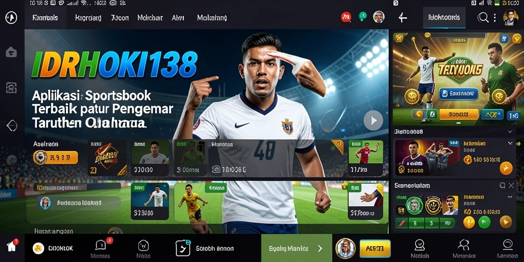 Screenshot IDRHOKI138 menampilkan tampilan taruhan olahraga yang interaktif.