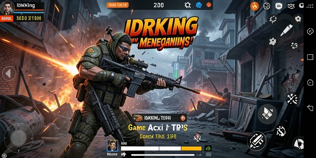 Tampilan gameplay yang menegangkan dan penuh aksi di IDRKING.