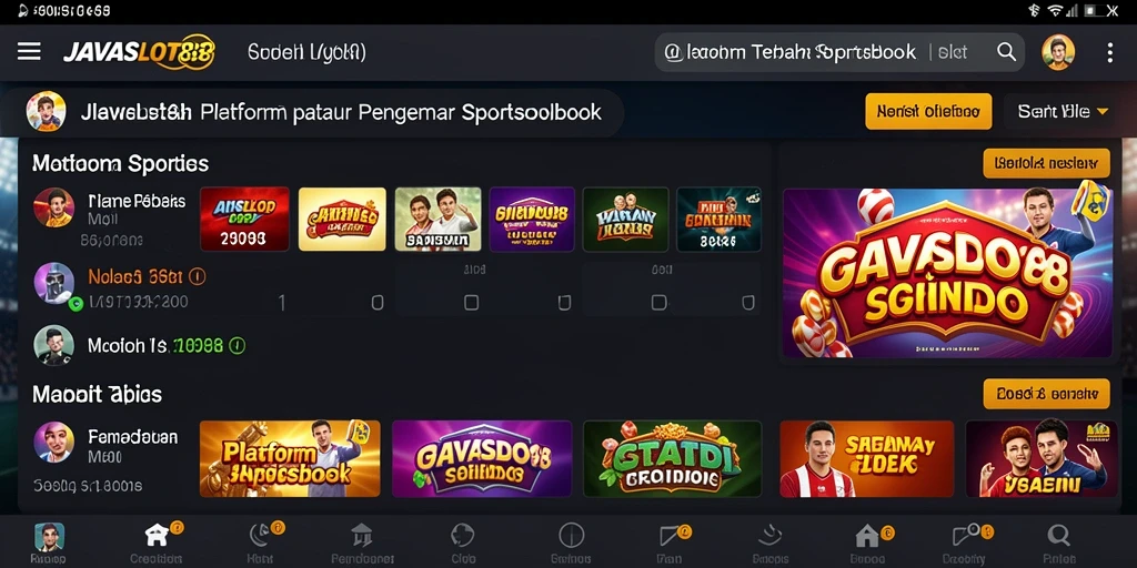 Tampilan gameplay <strong>JAVASLOT88</strong> yang menegangkan dan interaktif di platform Sportsbook.