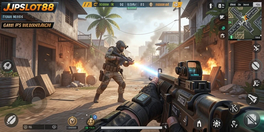 Tampilan aksi mendebarkan dalam gameplay JPSLOT88 yang luar biasa.