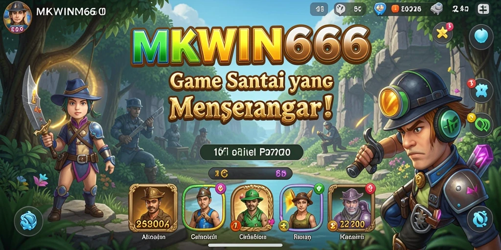 Tampilan gameplay MKWIN666 yang seru dan santai.