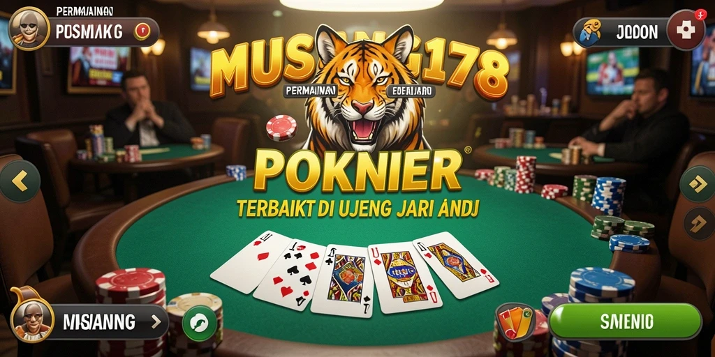 Tampilan gameplay Poker seru di MUSANG178 dengan fitur menarik.