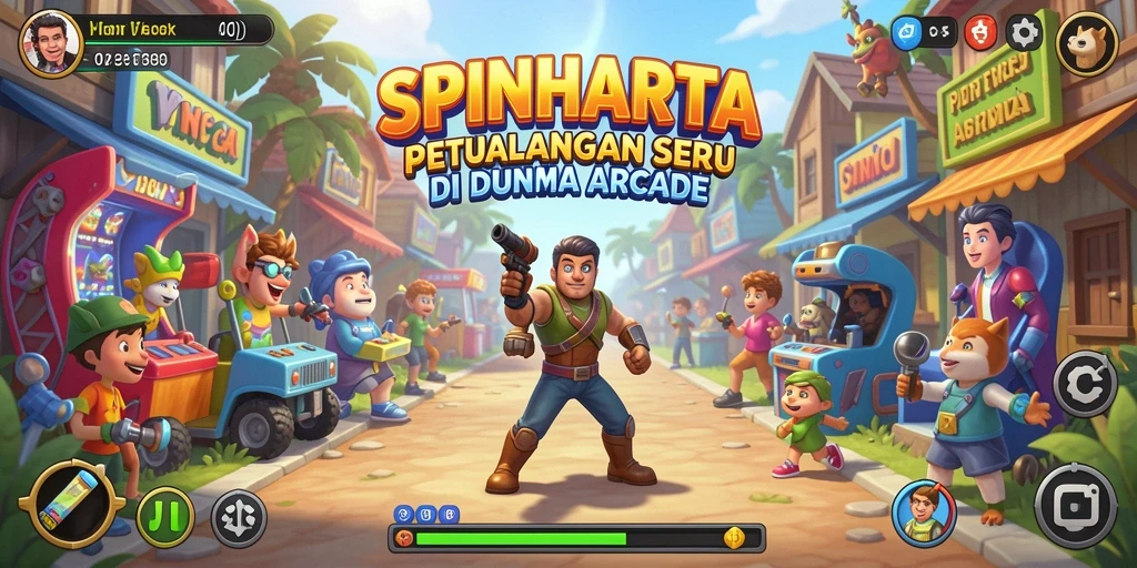 Gameplay seru dari SPINHARTA yang menarik perhatian pemain.