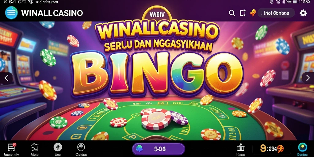 Tampilan menarik gameplay Bingo di WINALLCASINO.