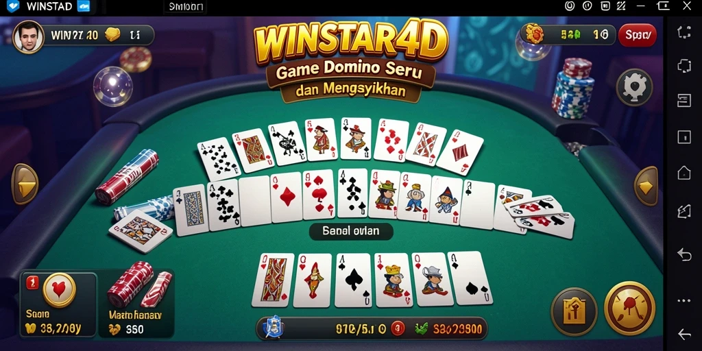 Screenshot gameplay Domino WINSTAR4D yang seru dan menarik.